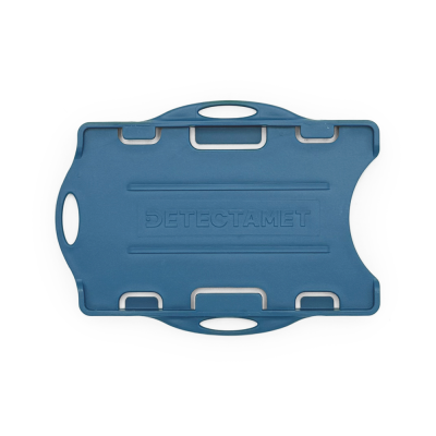 Porte-cartes d'identité à double face détectable aux métaux