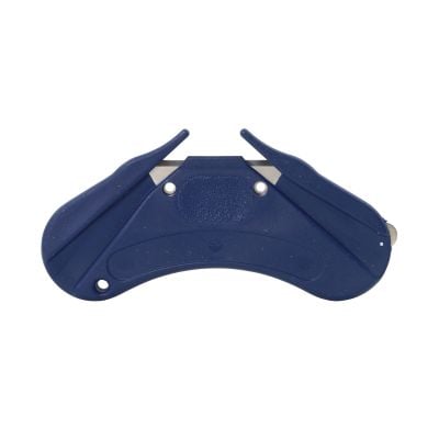 Couteaux de sécurité détectables par détecteur de métaux avec double lame protégée et coupe-ruban (SK115) (Lot de 5)