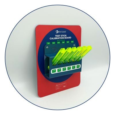 Panneau d'ombre pour les bâtons de test de détecteur de métaux